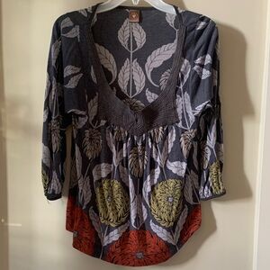 Women's Floral, S, Language soft shirt